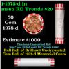 Image 1 : Shotgun Lincoln 1c roll, 1978-d 50 pcs Bank Wrapper.