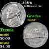 Image 1 : 1938-s Jefferson Nickel 5c Grades GEM+ Unc