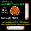 Image 1 : Shotgun Lincoln 1c roll, 1978-p 50 pcs Bank Wrapper.