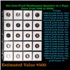 Image 1 : 20x Proof Washington Quarters in a Page, Dates from 1968 to 2009! Washington Quarter 25c Grades Bril