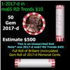 Image 1 : Shotgun Lincoln 1c roll, 2017-d 50 pcs Bank Wrapper.