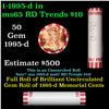 Image 1 : Shotgun Lincoln 1c roll, 1995-d 50 pcs Bank Wrapper.