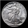 Image 2 : 1941-p Walking Liberty Half Dollar 50c Grades Choice+ Unc