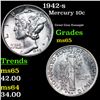 Image 1 : 1942-s Mercury Dime 10c Grades GEM Unc