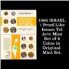 Image 1 : 1966 Isreal Proof Like Issues Tel Aviv Mint Set of 6 Coins In Original mint  Set