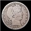 Image 2 : 1907-p Barber Quarter 25c Grades vg, very good