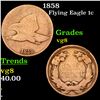Image 1 : 1858 Flying Eagle Cent 1c Grades vg, very good