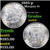 Image 1 : 1885-p Morgan Dollar $1 Grades Choice+ Unc