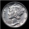 Image 2 : 1943-p Mercury Dime 10c Grades GEM+ Unc