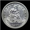 Image 2 : ***Auction Highlight*** 1877-s Seated Liberty Quarter 25c Graded Choice Unc BY USCG (fc)