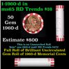 Image 1 : Shotgun Lincoln 1c roll, 1960-d 50 pcs Bank Wrapper.