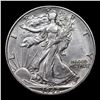 Image 2 : 1942-d Walking Liberty Half Dollar 50c Grades Select Unc