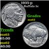 Image 1 : 1935-p Buffalo Nickel 5c Grades Select Unc