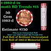 Image 1 : Shotgun Lincoln 1c roll, 1982-d 50 pcs Bank Wrapper.