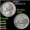Image 1 : 1938-s Jefferson Nickel 5c Grades GEM+ Unc