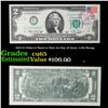 Image 1 : 1976 $2 Federal Reserve Note 1st Day of Issue, with Stamp Grades Gem CU