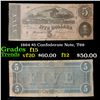 Image 1 : 1864 $5 Confederate Note, T69 Grades f+