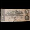 Image 2 : 1864 $5 Confederate Note, T69 Grades f+
