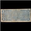 Image 3 : 1864 $5 Confederate Note, T69 Grades f+