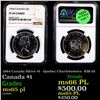 Image 1 : NGC 1964 Canada Silver $1 - Quebec Charlottetown  KM-58 Graded ms65 pl By NGC