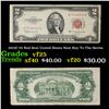 Image 1 : 1953C $2 Red Seal United States Note Key To The Series Grades vf+