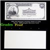 Image 1 : Proof 1902 $10 National Currency Bank of Long Beach - BEP Intaglio Souvenir Card Grades Proof