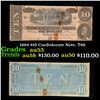 Image 1 : 1864 $10 Confederate Note, T68 Grades Select AU