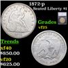 Image 1 : 1872-p Seated Liberty Dollar $1 Graded vf25 By SEGS