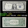 Image 1 : 1957B **Star Note** $1 Blue Seal Silver Certificate Grades vf+