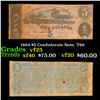 Image 1 : 1864 $5 Confederate Note, T69 Grades vf+