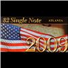 Image 2 : 2003A $2 Federal Reserve Note, Uncirculated 2009 BEP Folio Issue (Atlanta, GA) Grades Gem CU