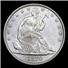 Image 2 : ***Auction Highlight*** 1870-p Seated Half Dollar 50c Graded au58 BY SEGS (fc)