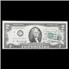 Image 2 : 1976 $2 Federal Reserve Note, with Stamp Dated July 4 1976 Grades Choice AU/BU Slider