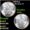 Image 1 : 1884-p Morgan Dollar $1 Grades Choice Unc