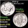Image 1 : 1941-p Mercury Dime 10c Grades GEM+ FSB