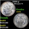 Image 1 : 1896-p Morgan Dollar $1 Grades Choice Unc