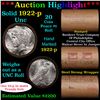 Image 1 : ***Auction Highlight*** Full solid date 1922-p Uncirculated Peace silver dollar roll, 20 coins (fc)