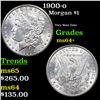 Image 1 : 1900-o Morgan Dollar $1 Grades Choice+ Unc