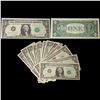 Image 1 : 10x Mixed $1 Federal Reserve Notes, Series 1963 to 2009, All CU Grade! Grades Brilliant Uncirculated