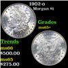 Image 1 : 1902-o Morgan Dollar $1 Grades GEM+ Unc