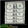 Image 1 : 5x 1969-2006 $1 Federal Reserve Notes, All CU, All Different Series Grades Brilliant Uncirculated