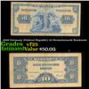 Image 1 : 1949 Germany (Federal Republic) 10 Deutschemark Banknote Grades vf+