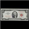 Image 2 : 1963 $2 Red Seal United States Note Grades Choice CU