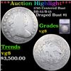 ***Auction Highlight*** 1795 Centered Bust Draped Bust Dollar BB-52/B-15 $1 Graded vg8 By SEGS (fc)