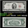 1963A $2 Red Seal United States Note Grades Gem+ CU