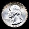Image 2 : 1948-d Washington Quarter 25c Grades GEM+ Unc