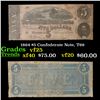 Image 1 : 1864 $5 Confederate Note, T69 Grades vf+