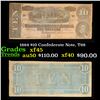 Image 1 : 1864 $10 Confederate Note, T68 Grades xf+