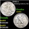 Image 1 : 1941-s Walking Liberty Half Dollar 50c Grades Select+ Unc