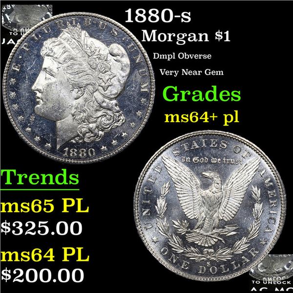 1880-s Morgan Dollar $1 Grades Choice Unc+ PL